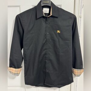 Black  burberry Men's Shirt